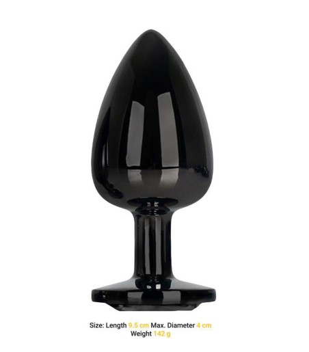 AfterDark - Black Gem Plug, Large