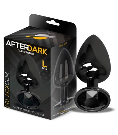 AfterDark - Black Gem Plug, Large
