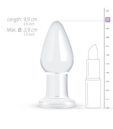 Gildo - Clear Glass Buttplug, no. 24