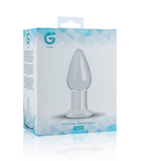 Gildo - Clear Glass Buttplug, no. 24