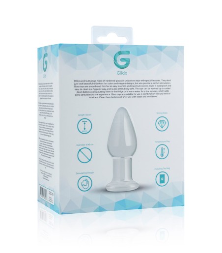 Gildo - Clear Glass Buttplug, no. 24