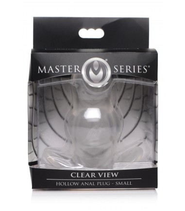 Clear View Hollow Anal Plug - Small