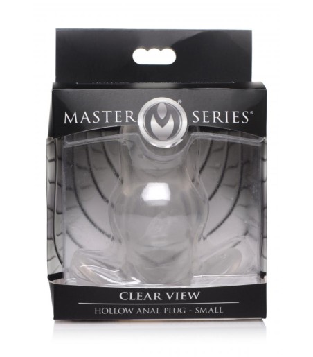 Clear View Hollow Anal Plug - Small
