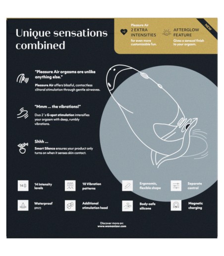 Womanizer - Duo 2, Black - utgått - ersatt med nya Next Duo!