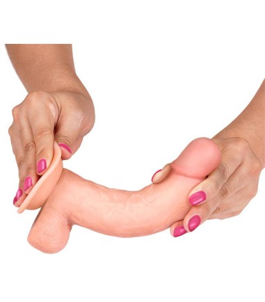 Slidy - Sliding Skin Realistic Cock 8", böjbar