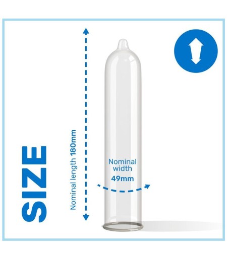 Pasante - Trim, 12-pack, för penisar med omkrets på 10-11 cm. Pasante - Trim, 12-pack, för penisar med omkrets på 10-11 cm.
