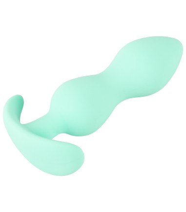 Cuties - Mini Butt Plug, Green, med två kulor