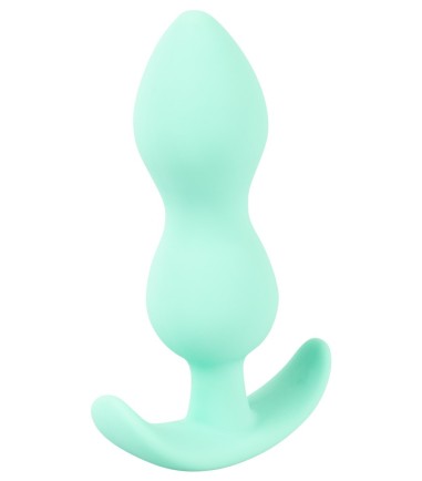 Cuties - Mini Butt Plug, Green, väldigt flexibel analplug