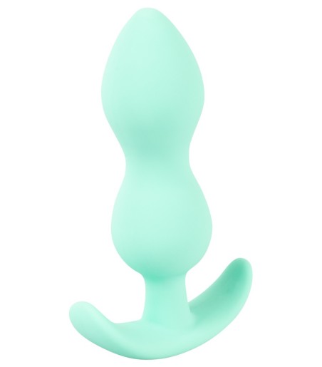 Cuties - Mini Butt Plug, Green, väldigt flexibel analplug
