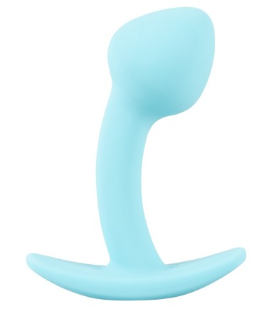 Cuties - Mini Butt Plug, Blue, liten och flexibel analplugg