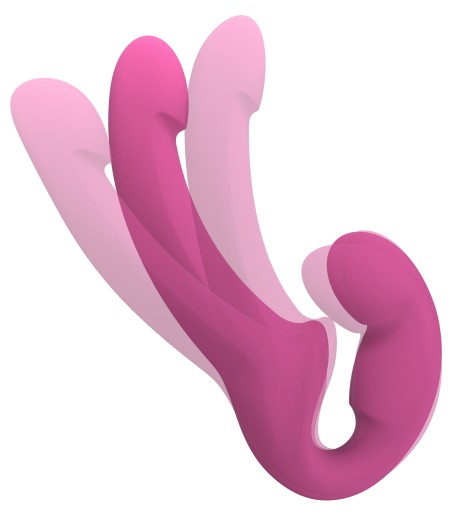 Fun Factory - Share Lite, Blackberry, väldigt flexibel strap-on