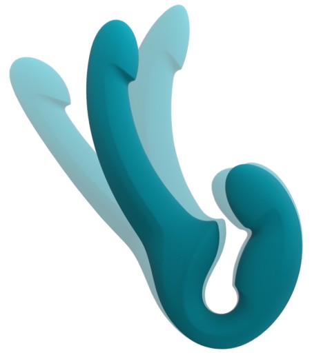 Fun Factory - Share Lite, Deep Sea Blue, flexibel strap-on Fun Factory - Share Lite, Deep Sea Blue, flexibel strap-on