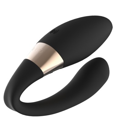 Lelo - Tiani Duo, Black, parvibrator med leb silikonyta