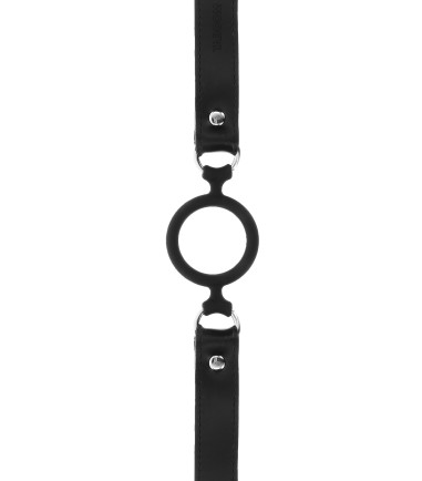 Taboom - Open Ring Gag, stor ring täckt med silikon