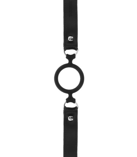 Taboom - Open Ring Gag, stor ring täckt med silikon