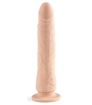 Realistic Dildo E11 - Flesh, lätt ådrig dong av silikon