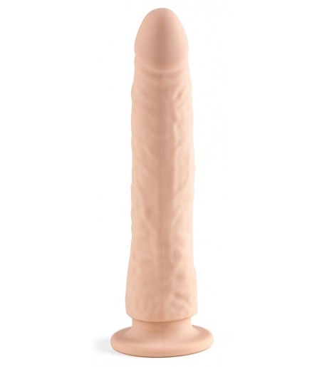 Realistic Dildo E11 - Flesh, lätt ådrig dong av silikon