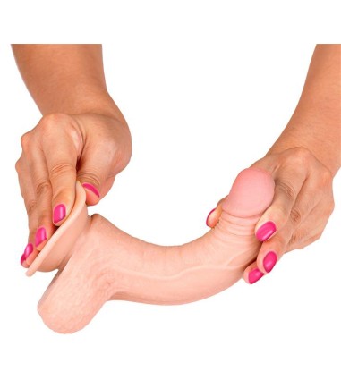 Slidy - Sliding Skin Realistic Cock 7", flexibel dong