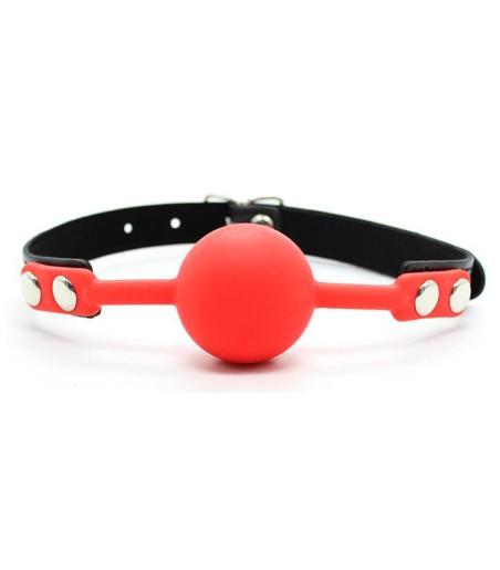 Fetish Addict - Silicone Ball Gag, Red, härligt röd silikon