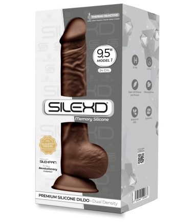 Silexd - Premium Dildo, 9.5", Brown