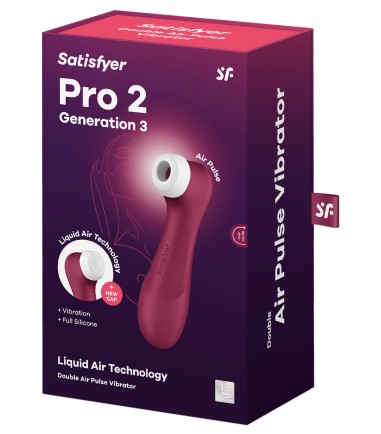 Satisfyer - Pro 2 Generation 3, Double Air Pulse Vibrator, Red