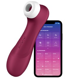 Satisfyer - Pro 2 Generation 3 with App, Double Air Pulse Vibrator, Red - ljudvågor, vibrationer och app