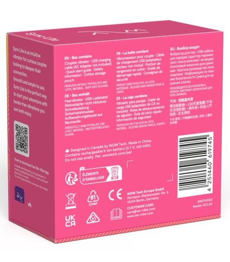 We-Vibe - Sync Lite, Pink