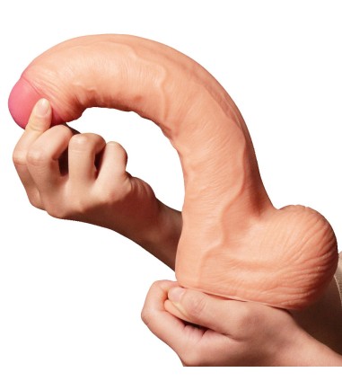 LoveToy - Dual-Layered Silicone Cock, 28cm