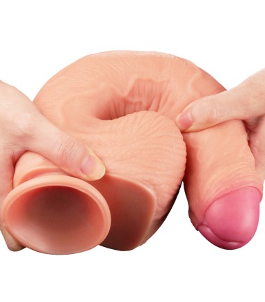 LoveToy - Dual-Layered Silicone Cock, 28cm