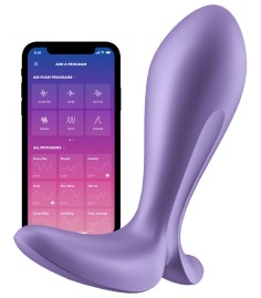 Satisfyer - Intensity Plug, Purple, perfekt plugg med app och härligt stopp