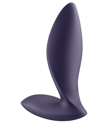 Satisfyer - Power Plug, Blue, slät med bra stopp i botten