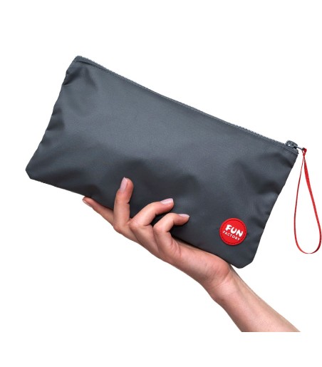 Fun Factory - Toybag, Medium - Gray, praktisk och luddar ej