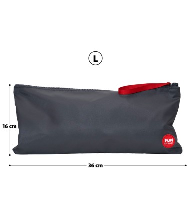 Fun Factory - Toybag, Large - Grey, plats för längre sexleksaker
