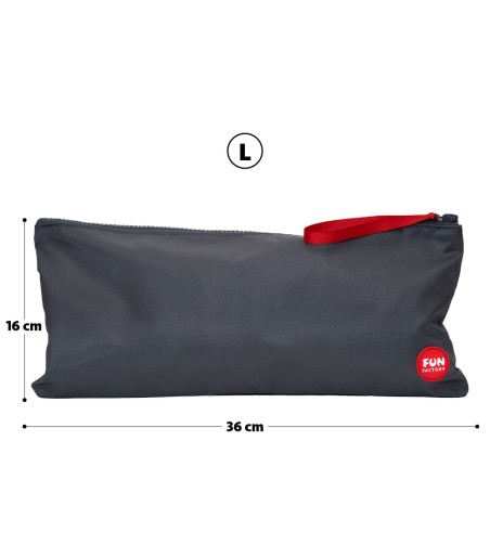 Fun Factory - Toybag, Large - Grey, plats för längre sexleksaker
