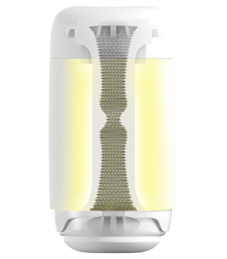 Tenga - Puffy, Suger White, fin-knottrig på insidan