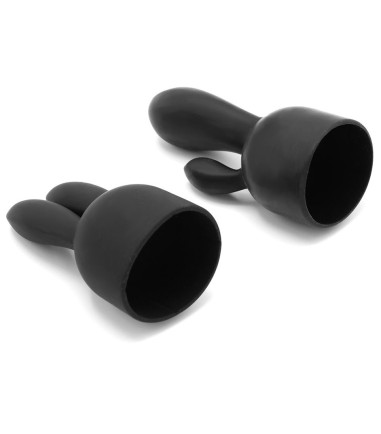 Pixey - Turbo, Black Edition with 2 Attachments, fin slät och len silikon