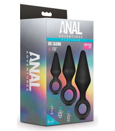 Anal Adventures Platinum - Silicone Anal Plug Set