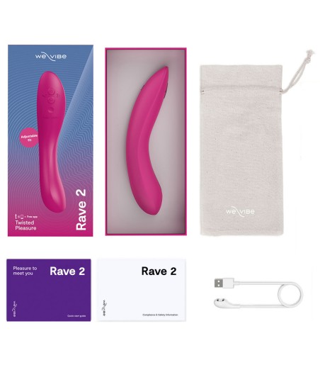 We-Vibe - Rave 2, Pink, uppgraderad och av fin silikon