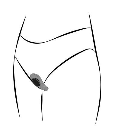 We-Vibe - Moxie+, Black, sitter fast i trosorna med magnet