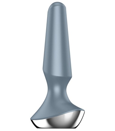 Satisfyer - Plug-ilicious 2, Ice, analplugg - vibrerande, hårt och i silikon