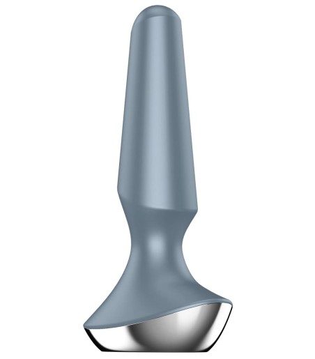 Satisfyer - Plug-ilicious 2, Ice, analplugg - vibrerande, hårt och i silikon