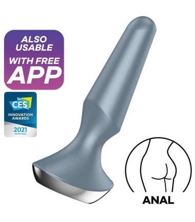 Satisfyer - Plug-ilicious 2, Ice, vibrerande analplugg med app på din telefon