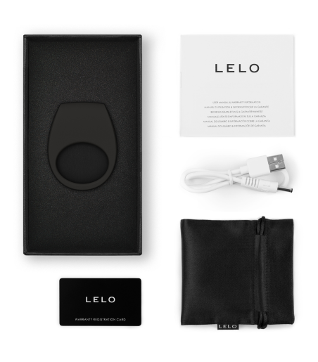 Lelo Tor 3, Black, skön och vibrerande penbisring
