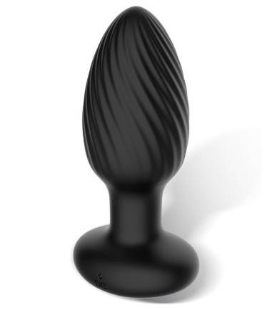 Drago 2 - Twister Vibrating Anal Plug & Remote, vågig på ytan