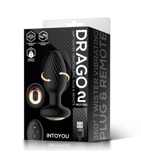 Drago 2 - Twister Vibrating Anal Plug & Remote