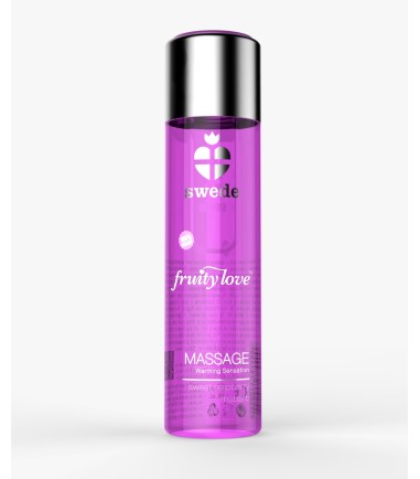 Swede - Fruity Love, Sweet Raspberry and Rhubarb, massageolja med doft av hallonoch rabarber!