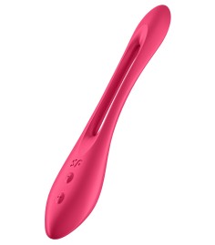 Satisfyer - Elastic Joy, Red, flexibel och helt i silikon