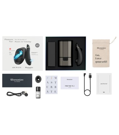 Pleasure Pair - Womanizer Premium 2 and Arcwave...