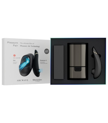 Pleasure Pair - Womanizer Premium 2 and Arcwave Ion