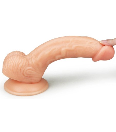 The Ultra Soft Dude v1, 8", lagom böjd och flexibel dildo